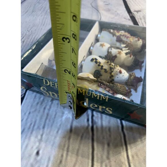 VTG 1999 Boston Warehouse Debbie Mumm Christmas Snowman Spreaders - Pack of 4 - Picture 9 of 9